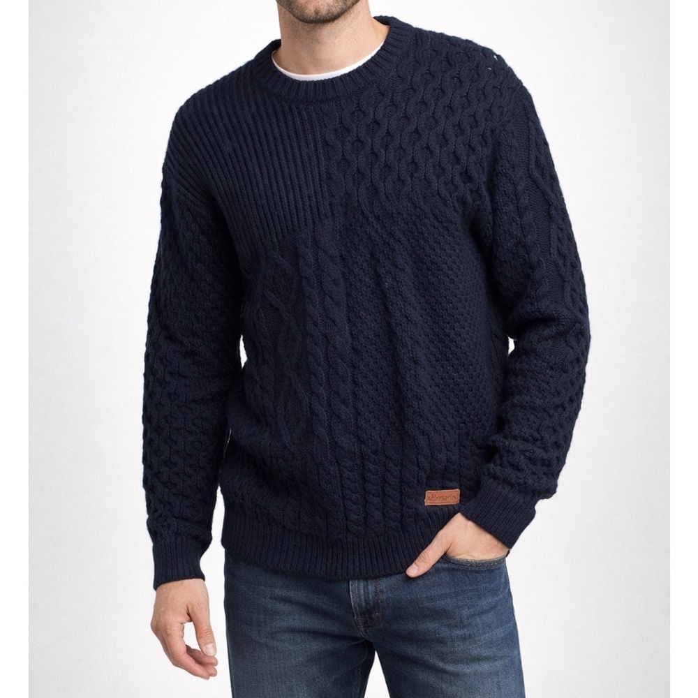 Peregrine Men’s New Wool Fisherman Sweater